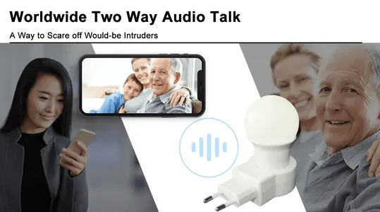 HD 1080P Mini Lamp WiFi Security Camera