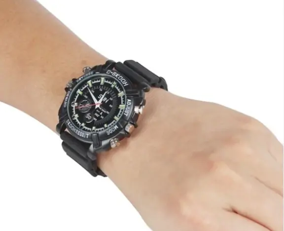 Wristwatch with Hidden Video Recording